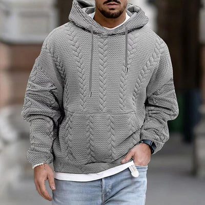 Paul | Lässiger bedruckter Kängurutaschen-Kapuzenpullover