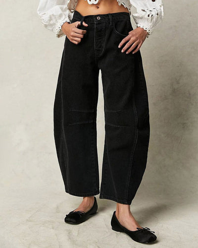Jeans - Mid Rise Barrel für Damen-1