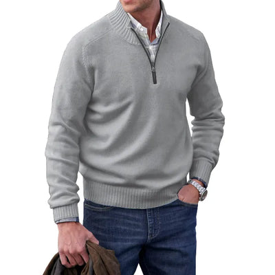 Bastian | Pullover aus Kaschmir mit Reißverschluss