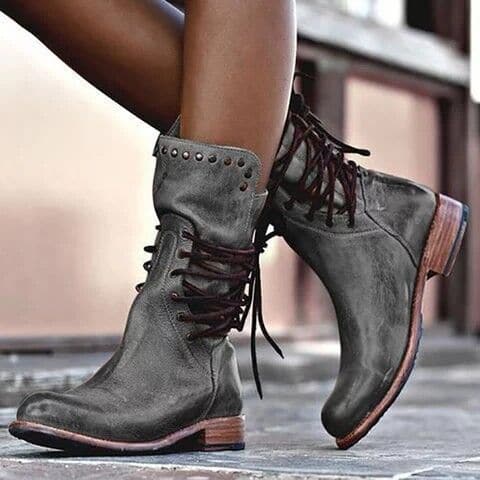 Variant image for Mia | Lederstiefel Damen Schwarz-10