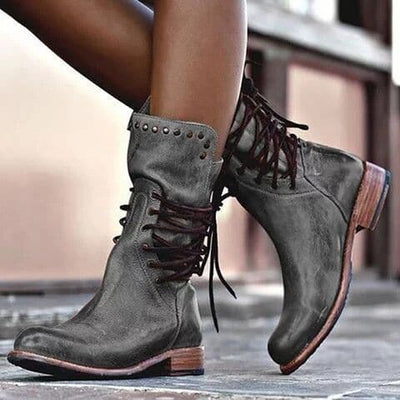 Variant image for Mia | Lederstiefel Damen Schwarz-10