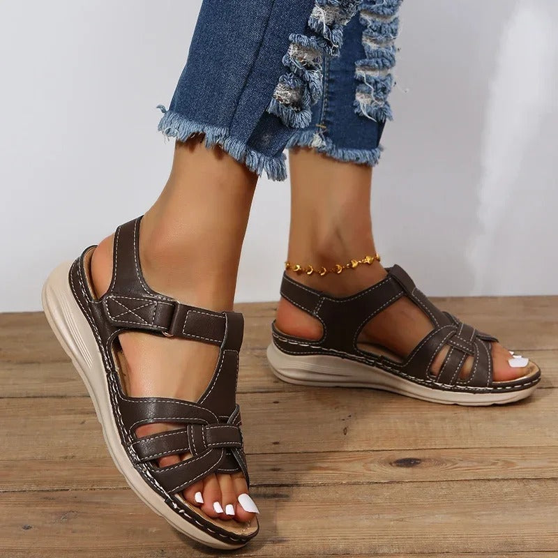 Iris | Sandalen Hochwertiges Leder, Orthopädisch, Komfortabel
