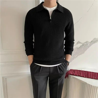 Henry | Strickpullover mit Reißverschluss