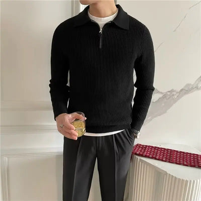 Henry | Strickpullover mit Reißverschluss