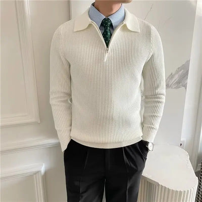 Laura | Strickpullover mit halblangem Reißverschluss