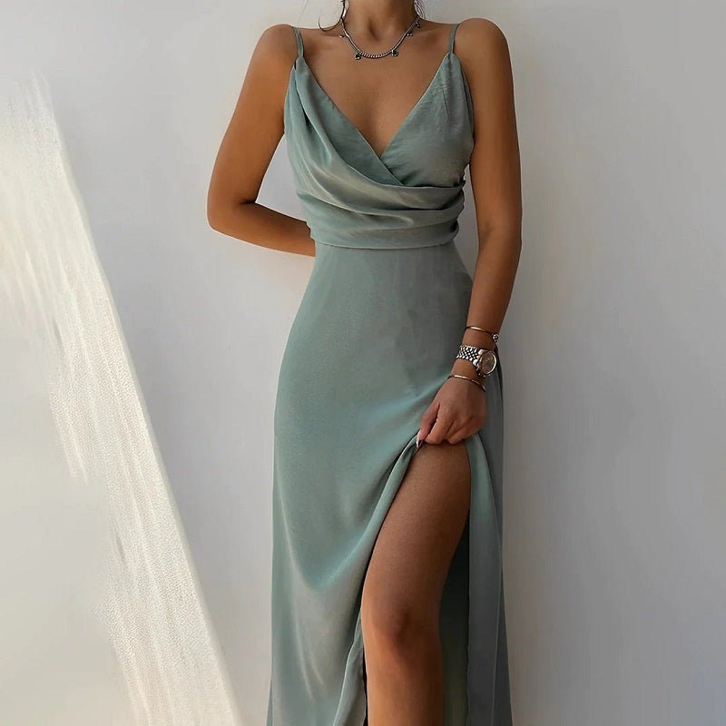 Callie Maxikleid – Verführerischer V-Ausschnitt, Elegantes Design-6