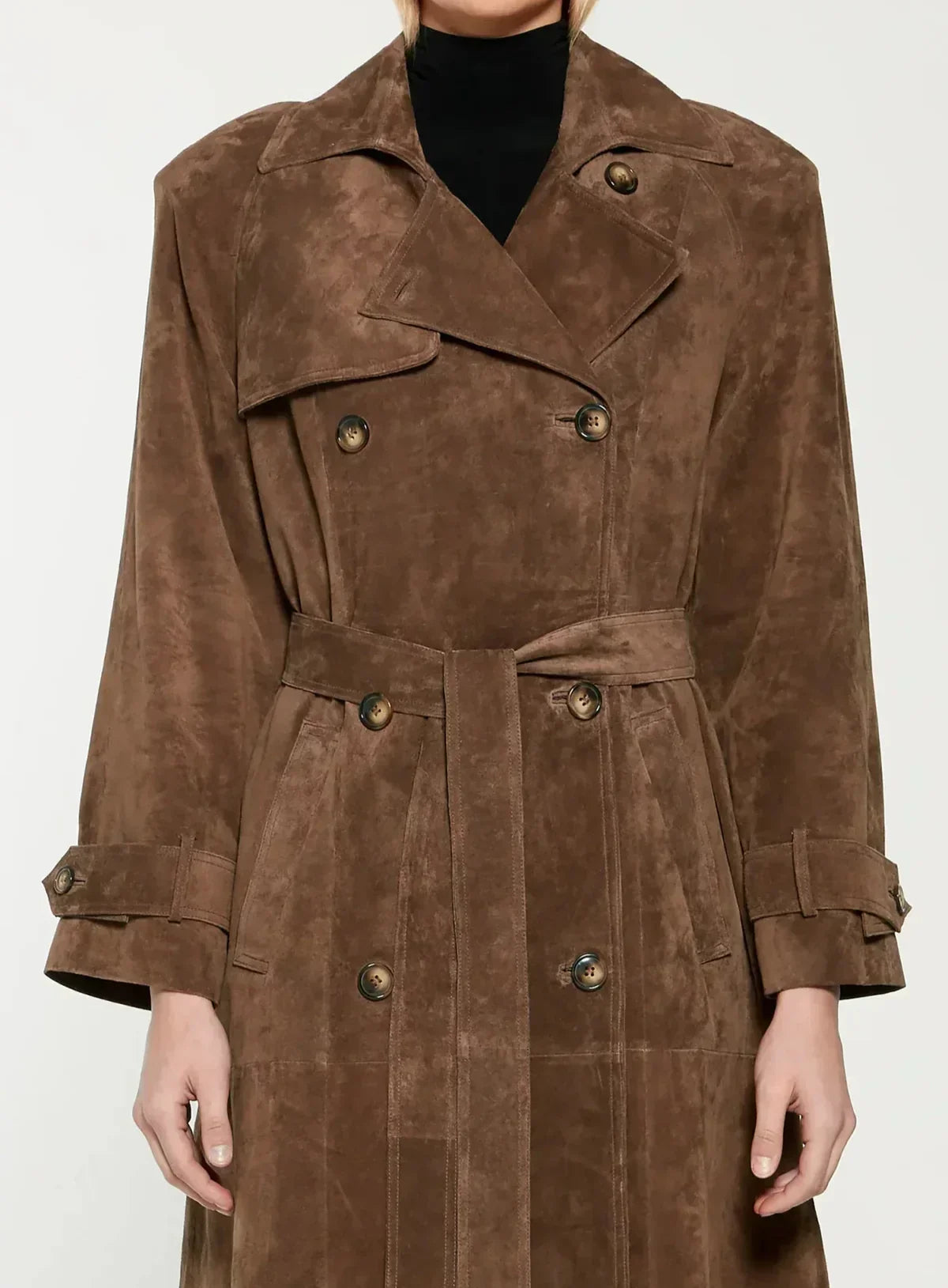Antonia | Trenchcoat aus Wildleder