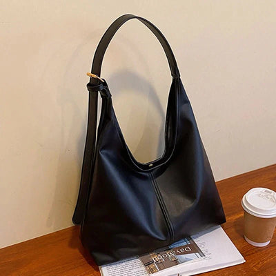 Leyna | Handtasche Damen Schwarz – Elegante Tragetasche mit Geräumigem Innenraum aus Hochwertigem Leder 3