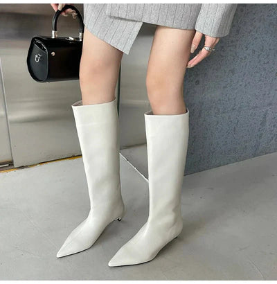 Rosetta | Damen Elegante Hohe Stiefel aus Leder