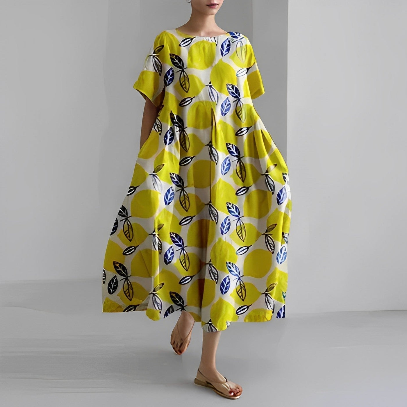 Naomi | Maxikleid Sommer im Boho Stil mit Blumenmuster für Damen