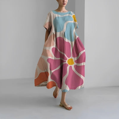 Variant image for Naomi | Maxikleid Sommer im Boho Stil mit Blumenmuster für Damen-29