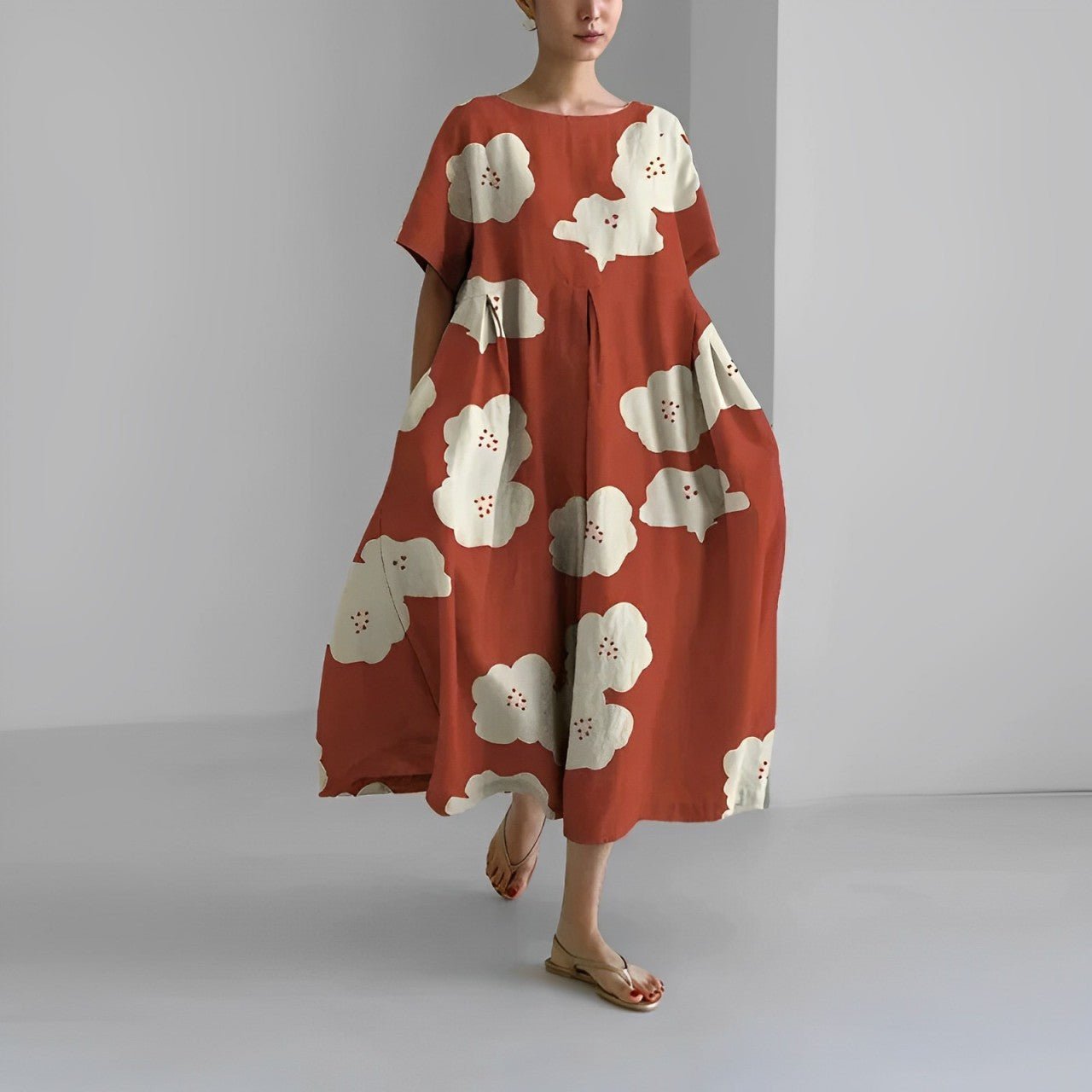 Naomi | Maxikleid Sommer im Boho Stil mit Blumenmuster für Damen