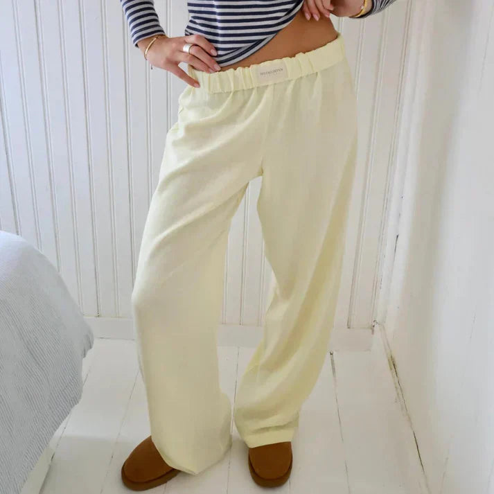 Veronica | Leinenhose  Fließender Schnitt, 100% Leinen, Elegant