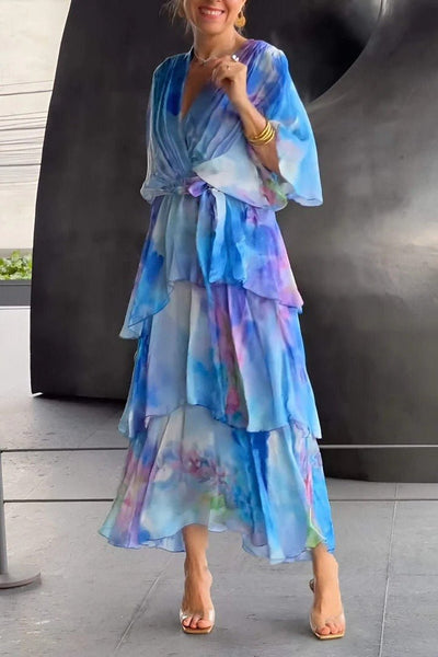 Sarina | Maxikleid Sommer - Leichter Chiffon