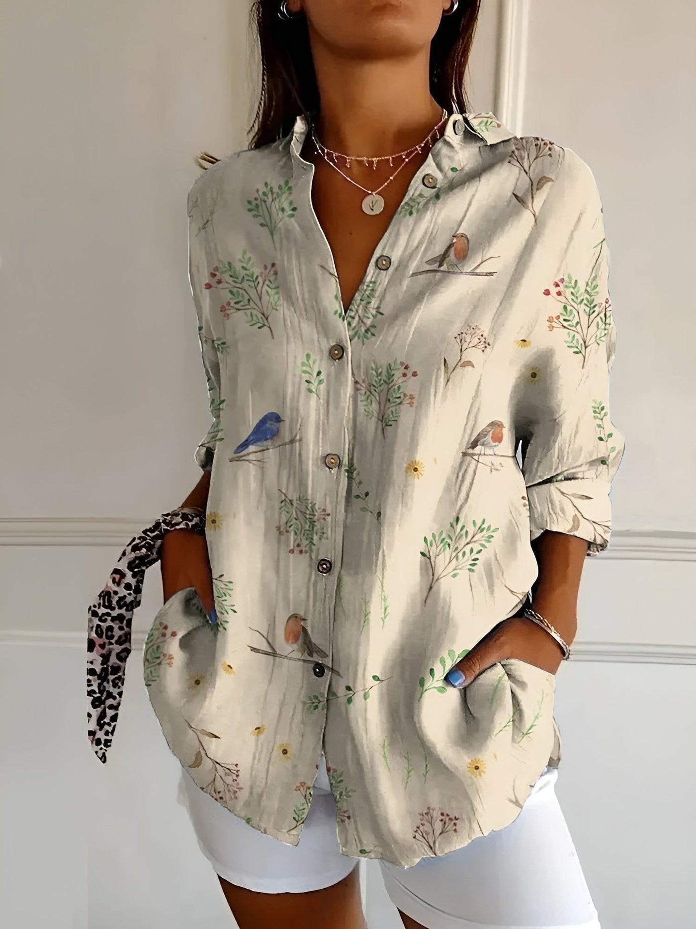 Chelsea | Bluse für Frauen Langärmliges Button-Down Hemd