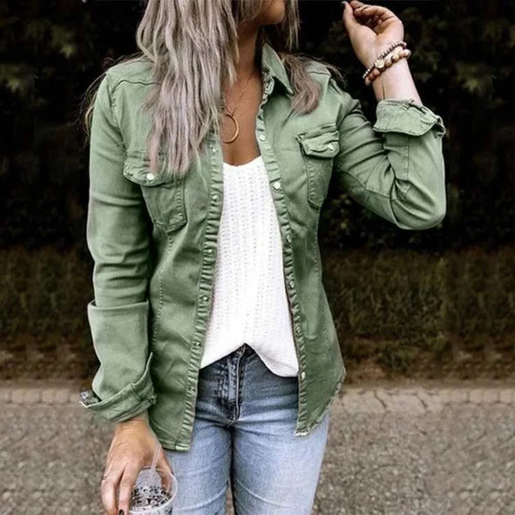 Variant image for Heidi Jeansjacke Damen – Hochwertiger Denim, Schwarz-6