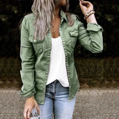 Variant image for Heidi Jeansjacke Damen – Hochwertiger Denim, Schwarz-6