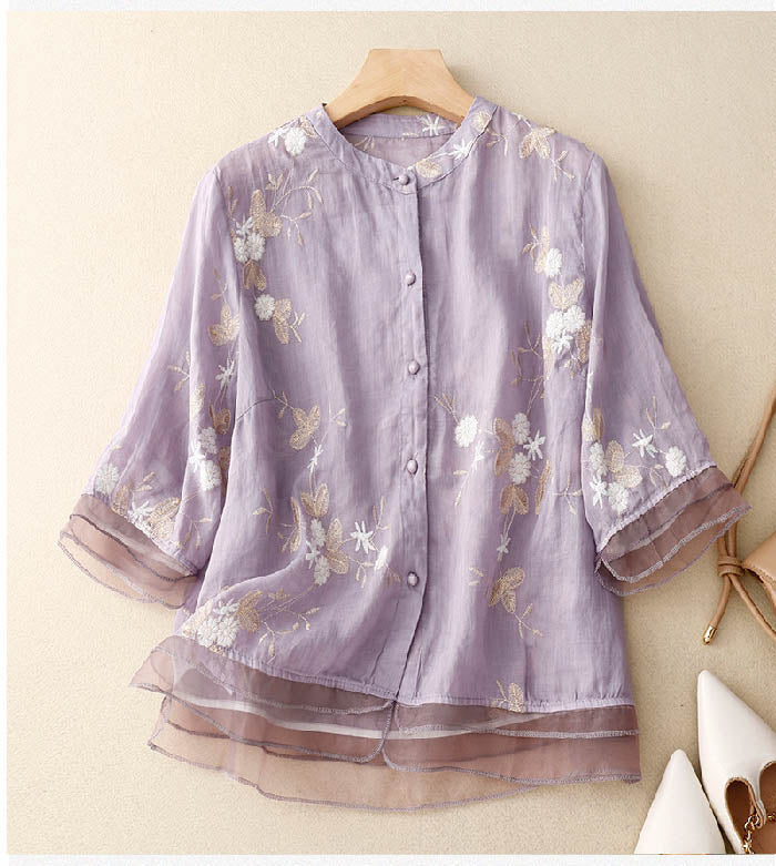 Eloise | Weiße Bluse Damen – Elegante Bluse für Festliche Anlässe-5